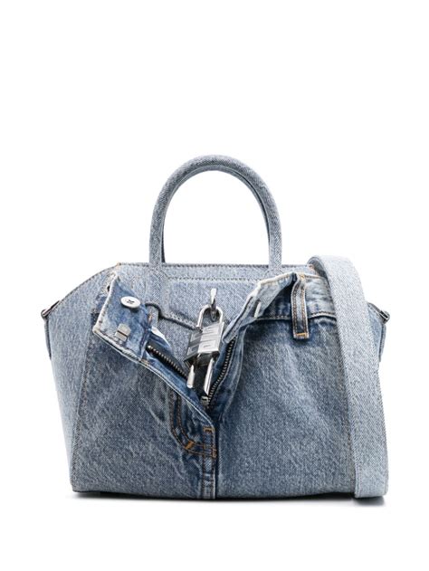 givenchy mini antigona shiny|mini antigona lock denim tote bag.